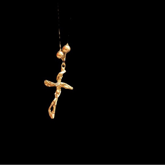 Gold VINTAGE 14K Yellow Gold Chain & 14K Yellow Gold Cross ? - Picture 7 of 11